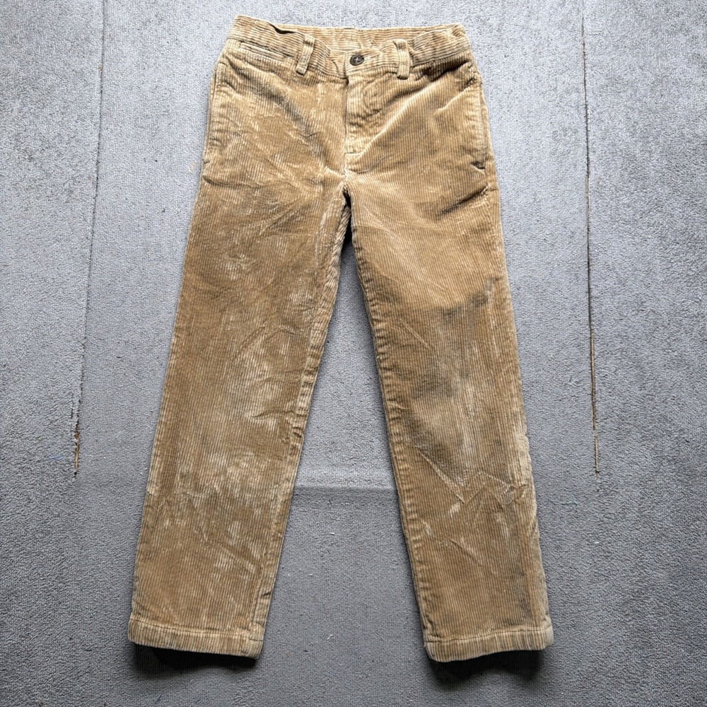 Polo Ralph Lauren Boys Corduroy Pants Beige Straight Leg‎ Classic Preppy Size 5